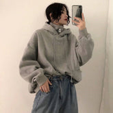 X-Chill Loose Casual Solid Hoodie